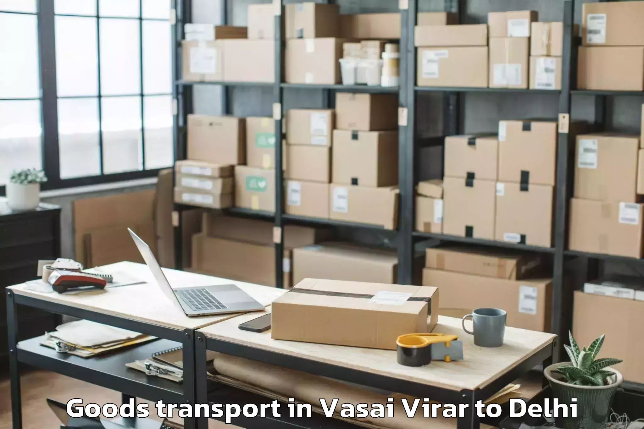 Top Vasai Virar to Naraina Goods Transport Available